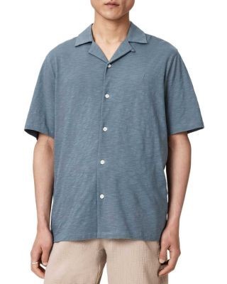 Allsaints Robson Relaxed Fit Short Sleeve Camp Shirt