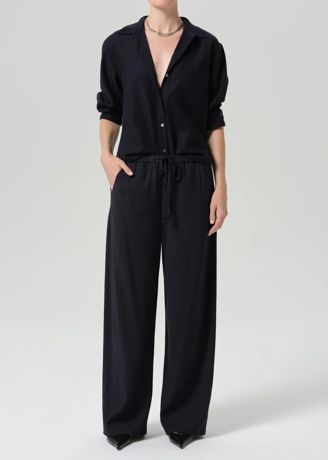Aurora Portofino Twill Pull On in Navy