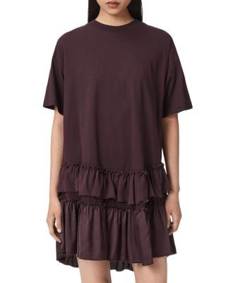 Allsaints Feyre Ruffled Mini Dress