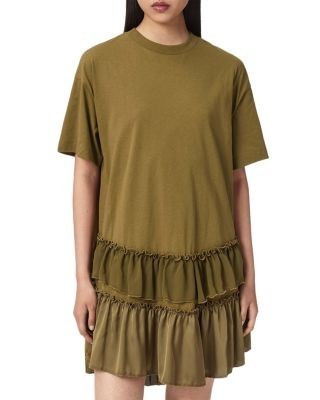 Allsaints Feyre Ruffled Mini Dress