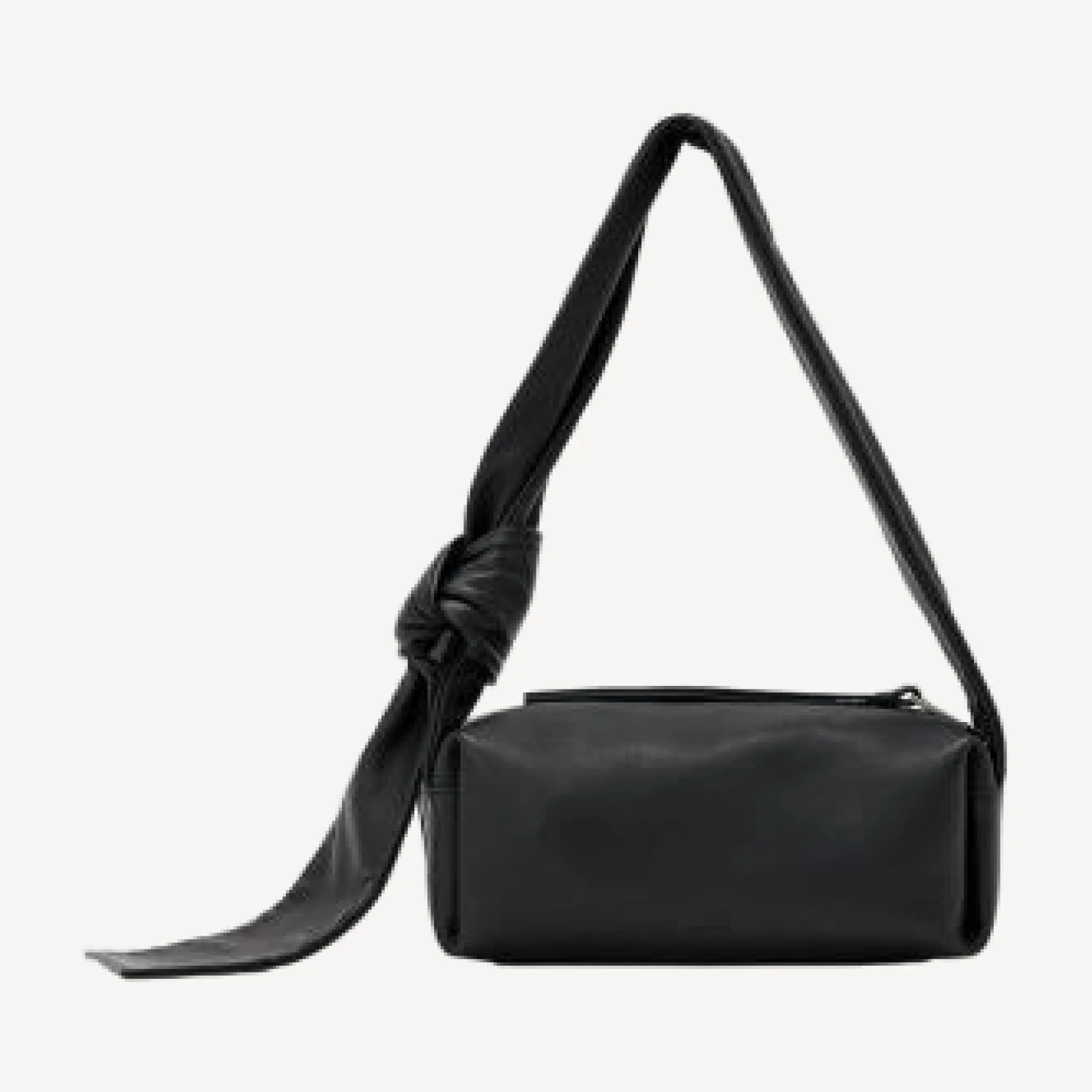 Allsaints Effie Knot Leather Shoulder Bag