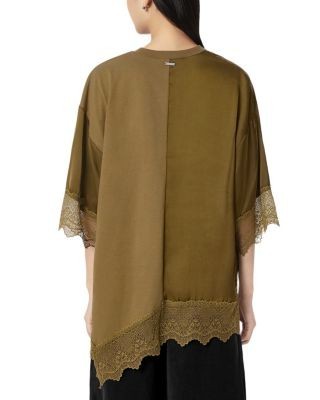 Allsaints Lenny Lace Trim Tee