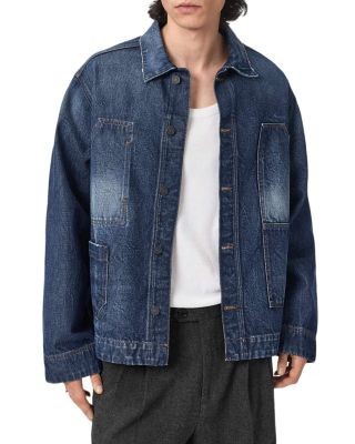 Allsaints Mukesh Denim Jacket in Dark Indigo