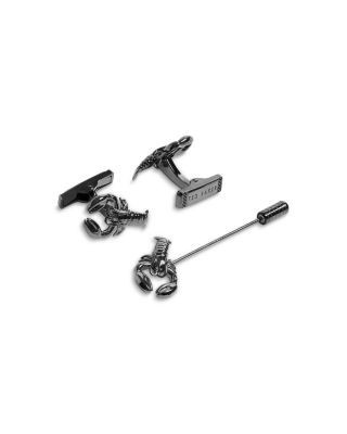 Ted Baker Mariine Lobster Cufflinks & Lapel Pin Gift Set