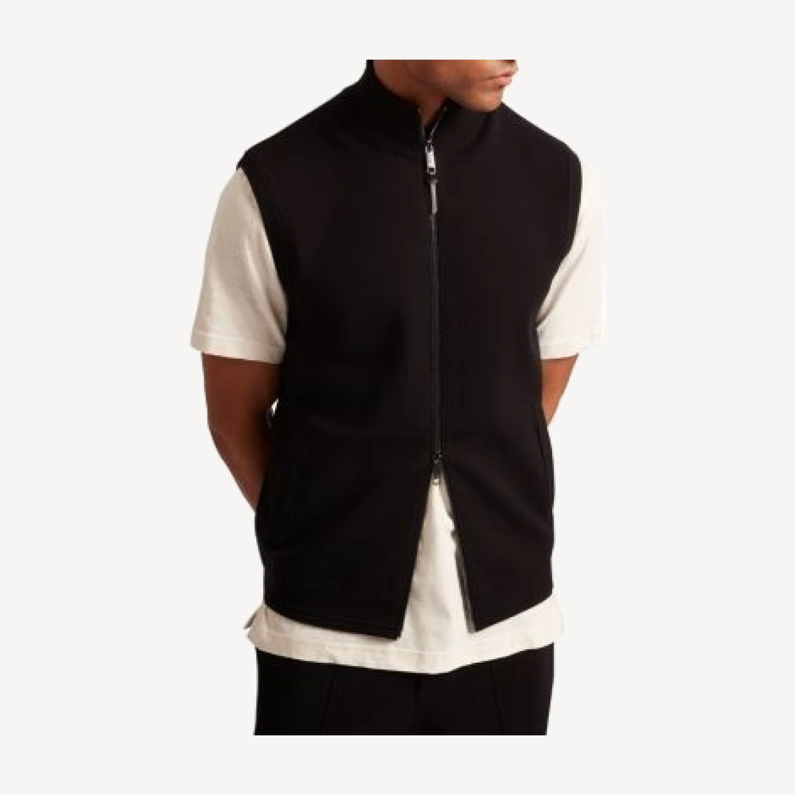 Ted Baker Funnel Neck Sleeveless Vest