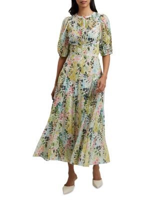 Ted Baker Kandea Puff Sleeve Midi Dress