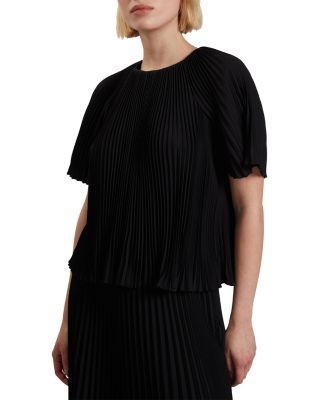 Ted Baker Agara Pleated Short Sleeve Blouse