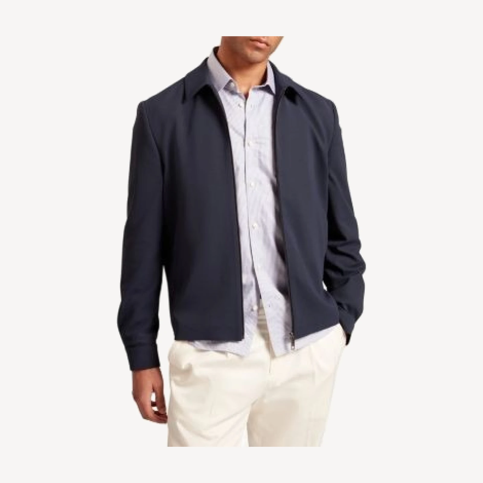 Ted Baker Cialdaj Woven Texture Harrington Jacket