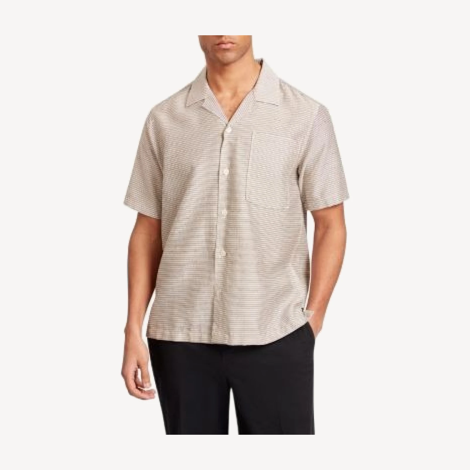 Ted Baker Wicck Relaxed Textured Stripe Shirt