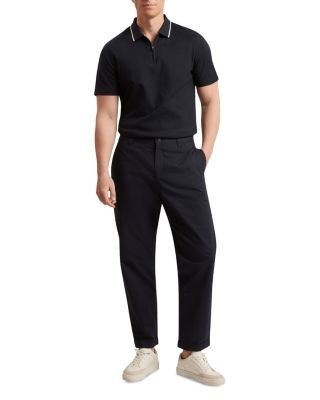 Ted Baker Cophen T Texture Zip Neck Polo Shirt