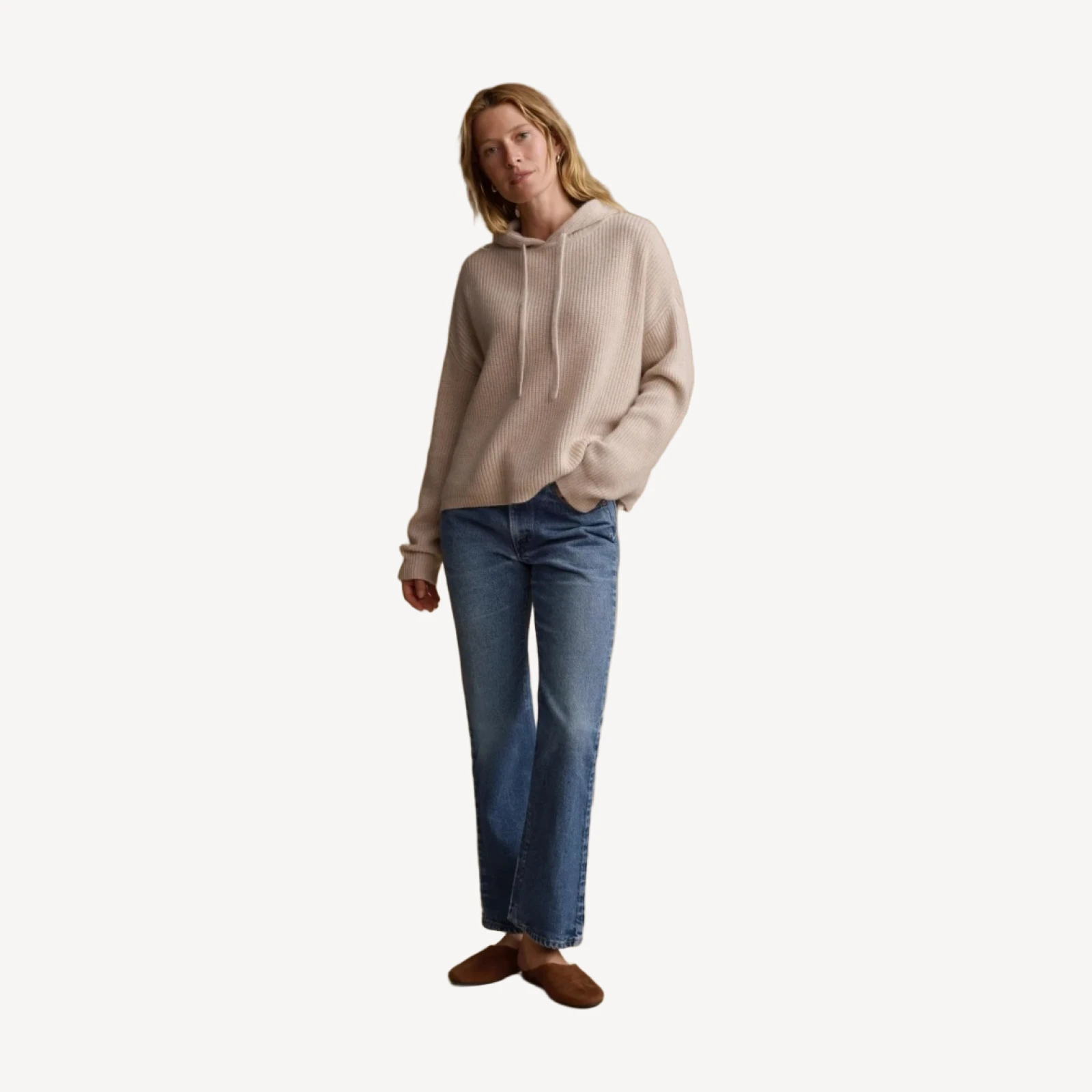 Cashmere Fisherman Hoodie