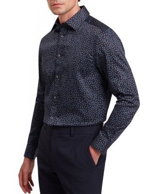 Ted Baker Blockly Long Sleeve Mini Leaf Shirt