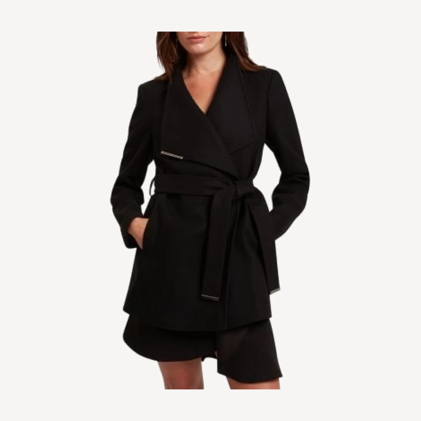 Ted Baker Rosess Wool Blend Wrap Coat