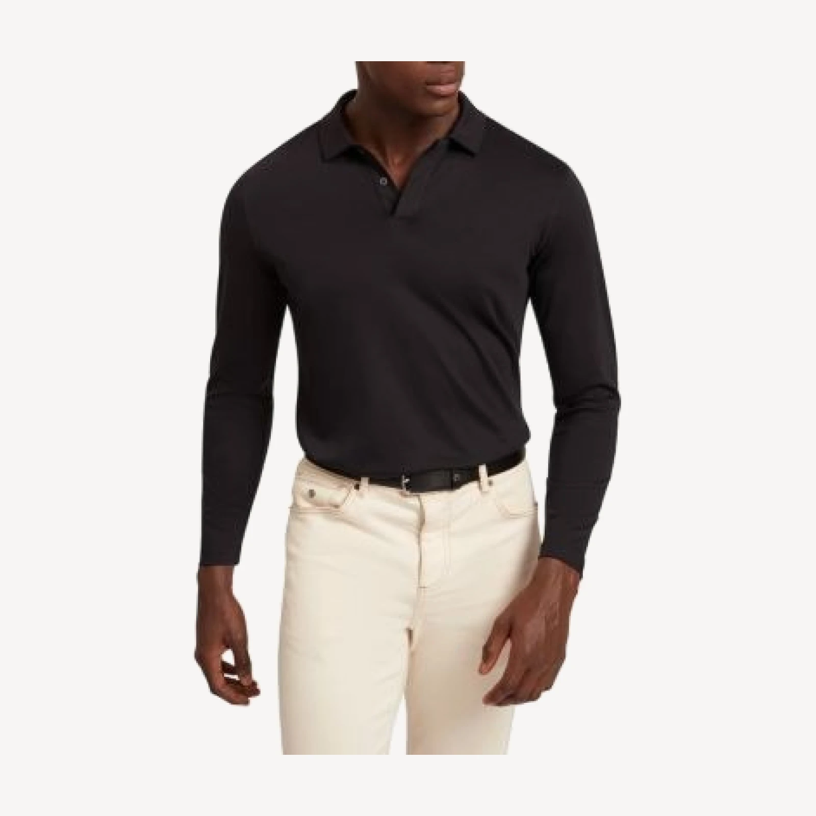 Ted Baker Ignac Long Sleeve Regular Soft Touch Cotton Polo