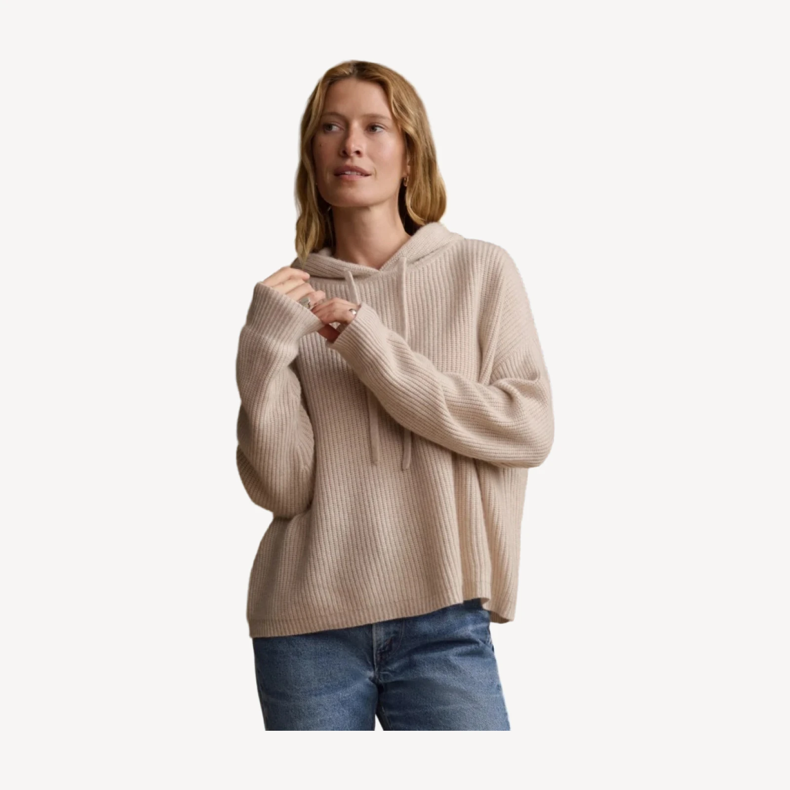 Cashmere Fisherman Hoodie