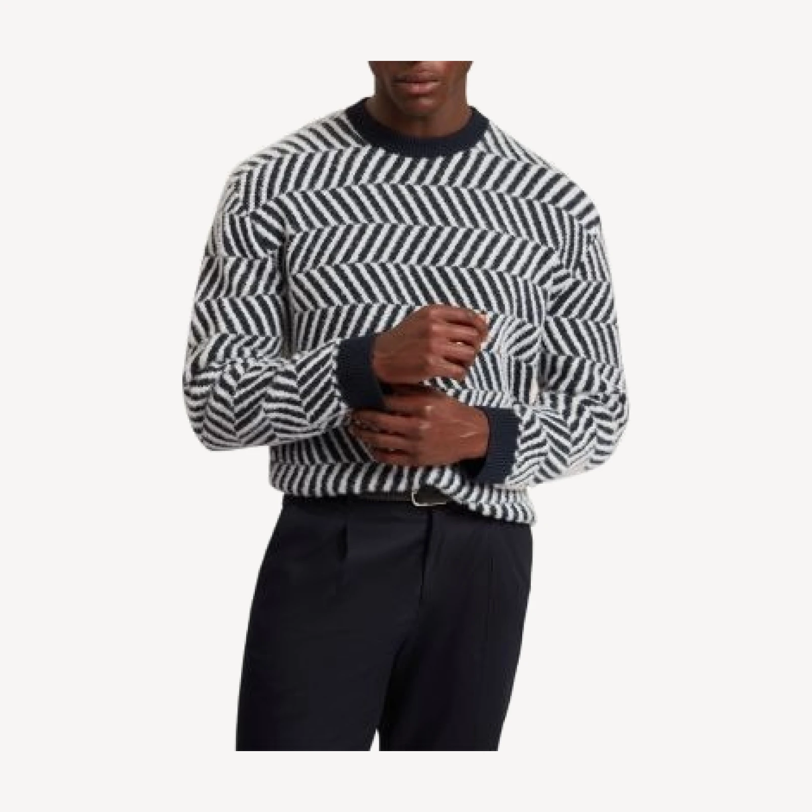 Ted Baker Sergej Chevron Graphic Jumper