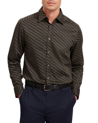 Ted Baker Kristov Regular Fit Bold Geo Cotton Tee
