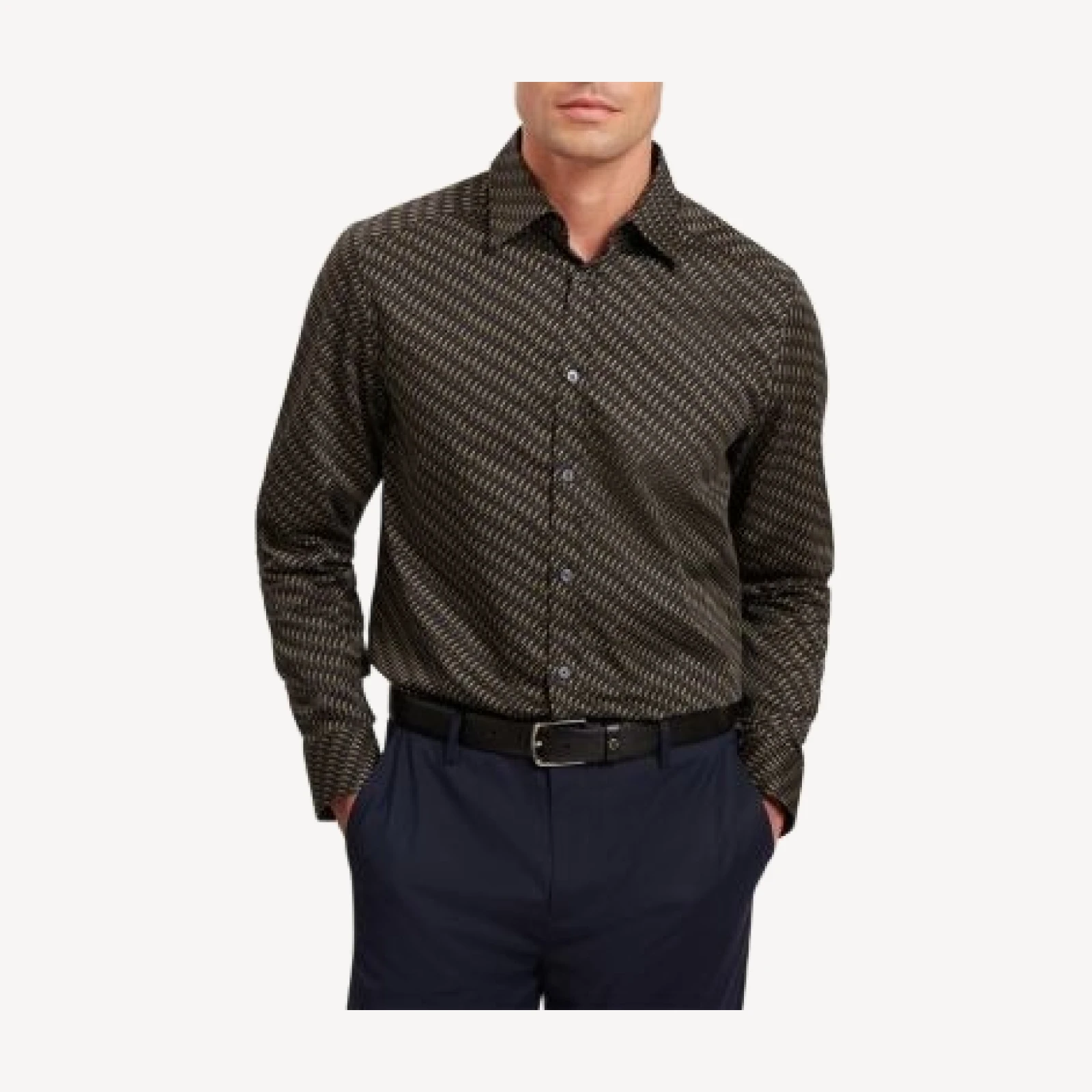 Ted Baker Kristov Regular Fit Bold Geo Cotton Tee