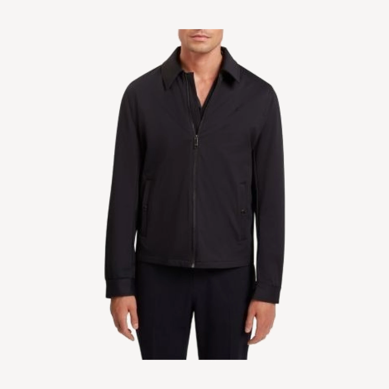 Ted Baker Wettin Soft Shell Fleece Harrington Jacket