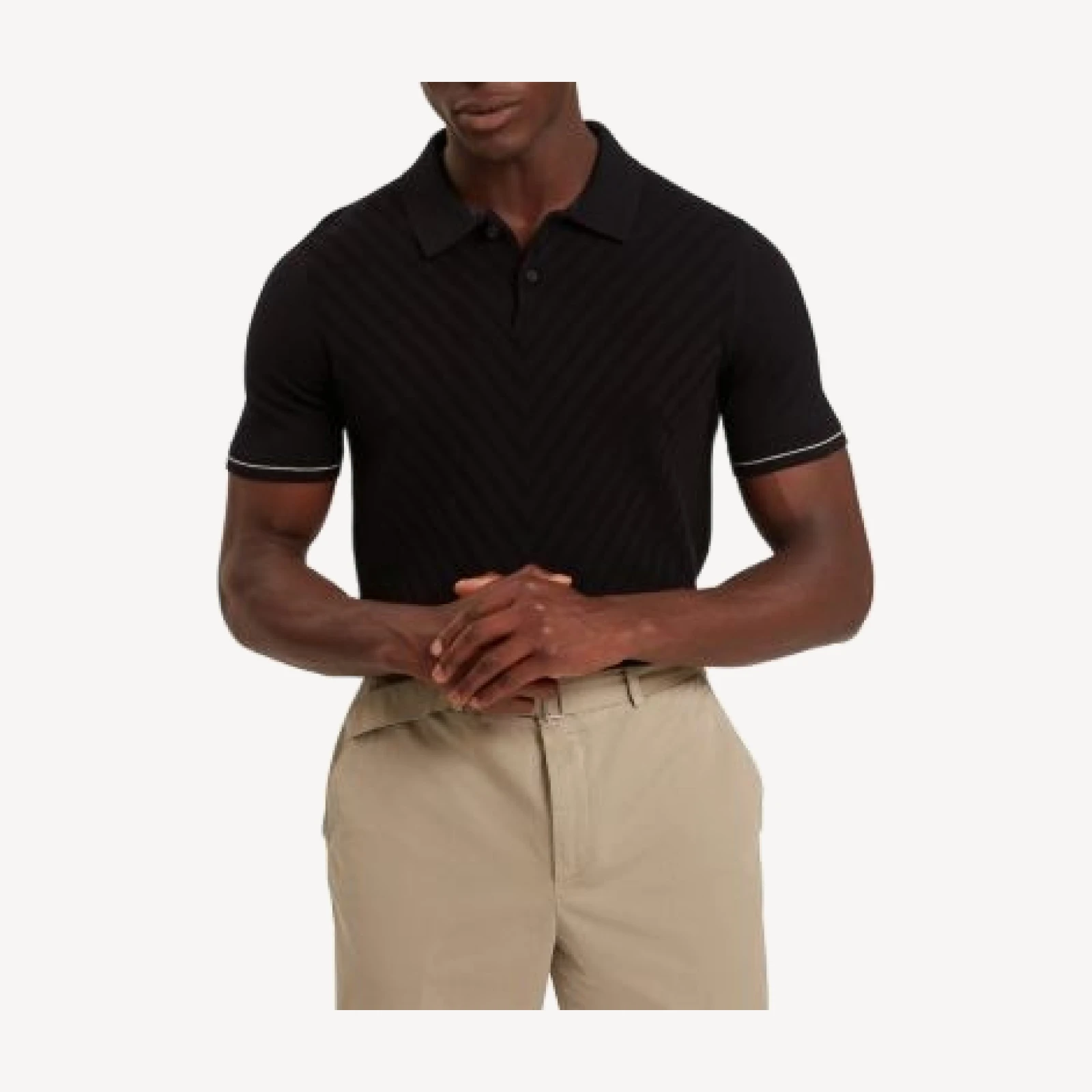 Ted Baker Chapal Chevron Stitch Polo Shirt