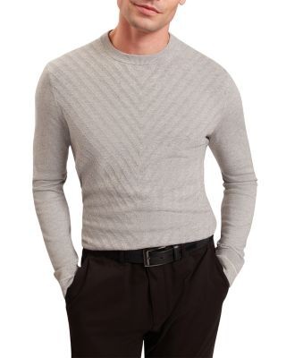 Ted Baker Corbin Chevron Stitch Crewneck Sweater