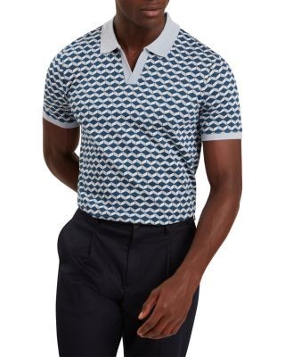 Ted Baker Lirien Printed Jacquard Polo Shirt