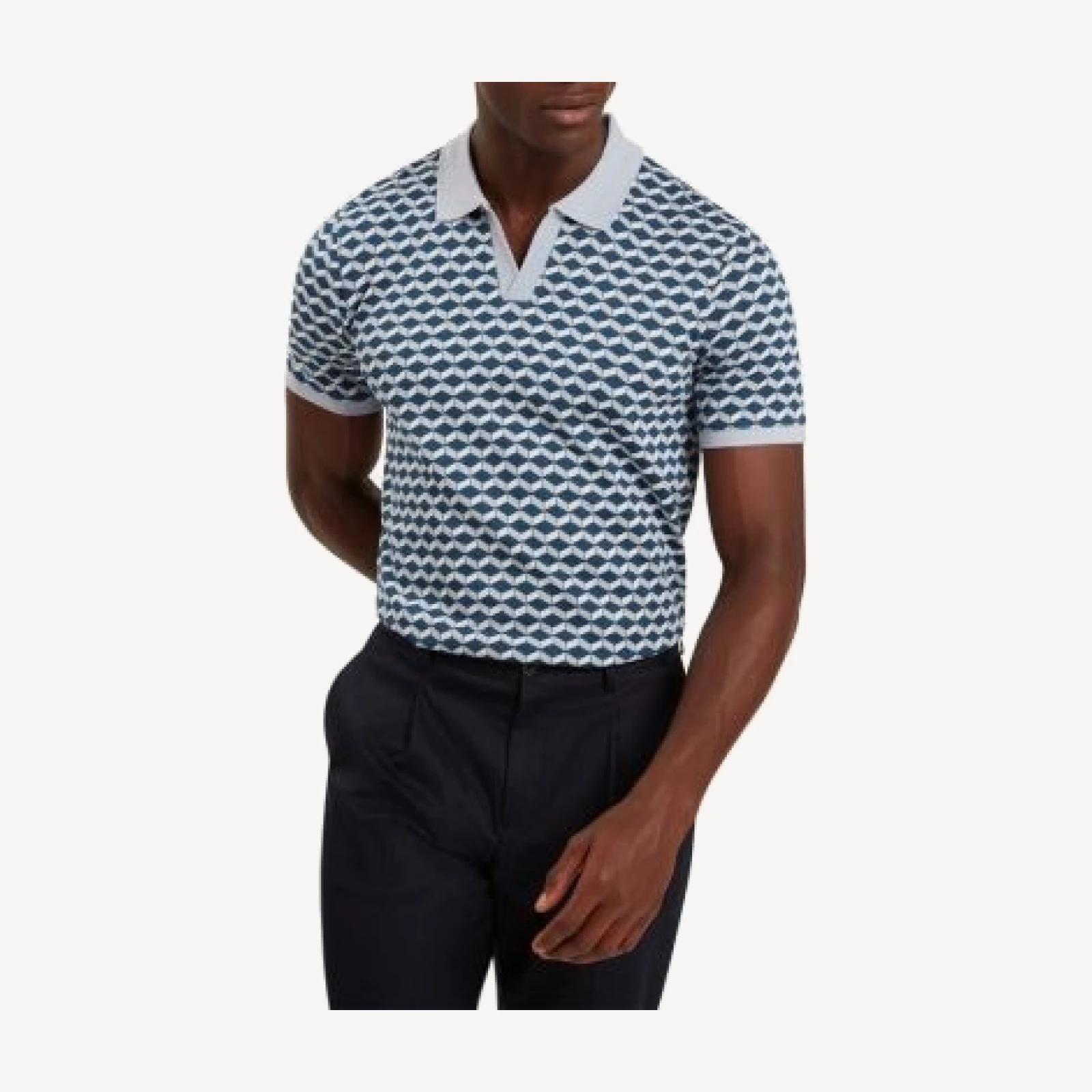 Ted Baker Lirien Printed Jacquard Polo Shirt