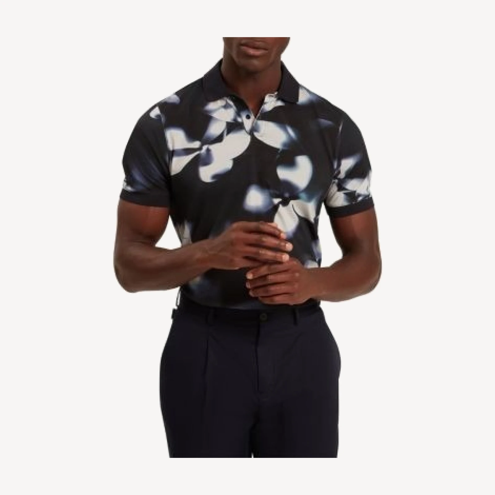 Ted Baker Longbri Short Sleeve Floral Polo Shirt