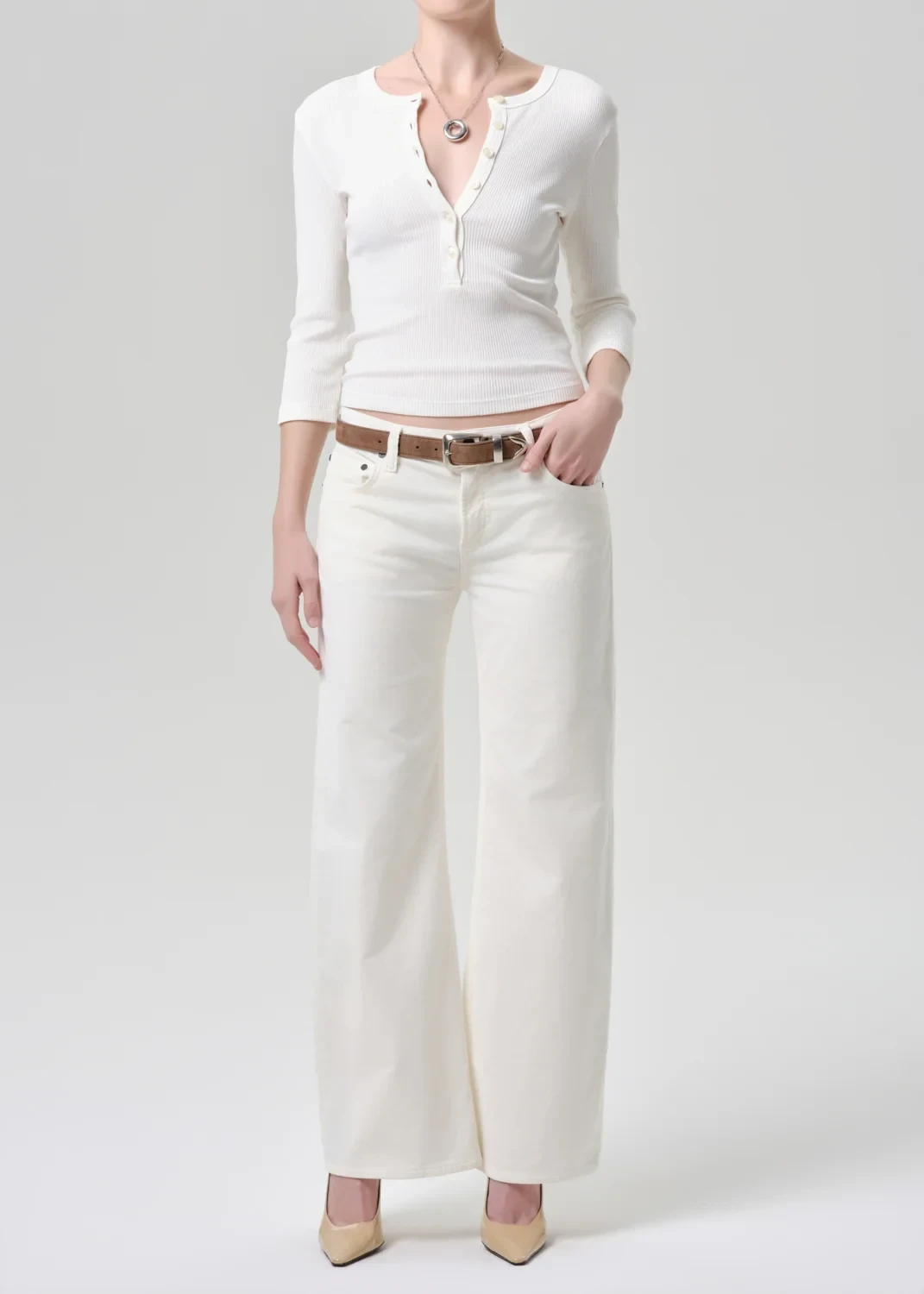 Nora Stretch Baby Corduroy Trouser in Pashmina