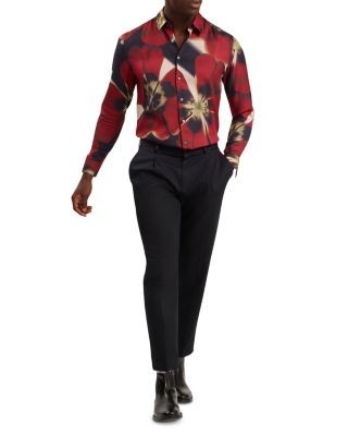 Ted Baker Phelin Printed Long Sleeve Button Front Shirt