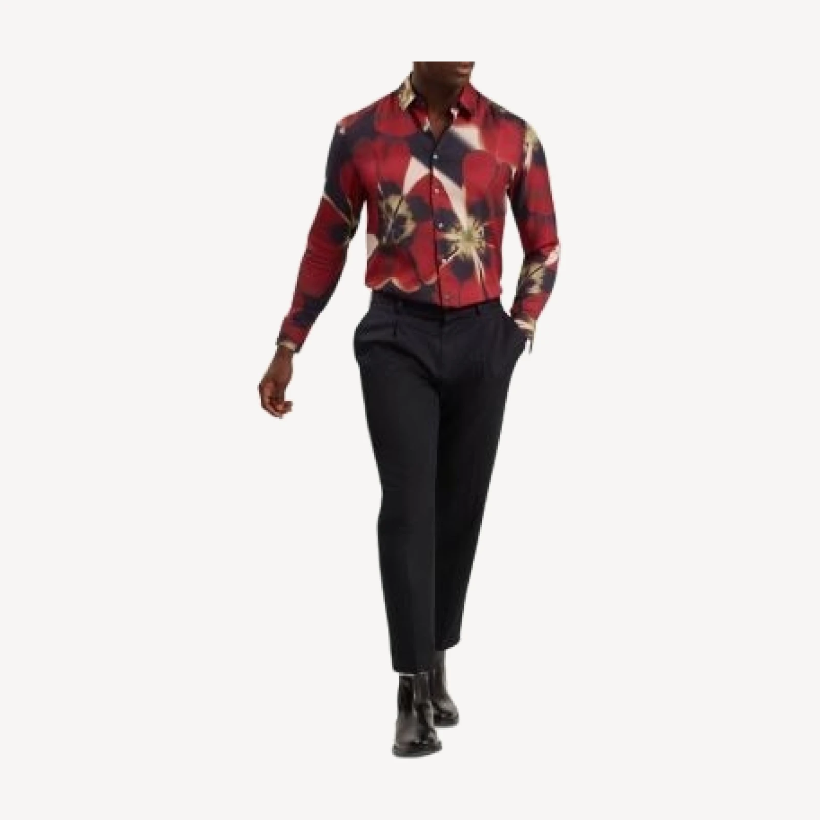 Ted Baker Phelin Printed Long Sleeve Button Front Shirt