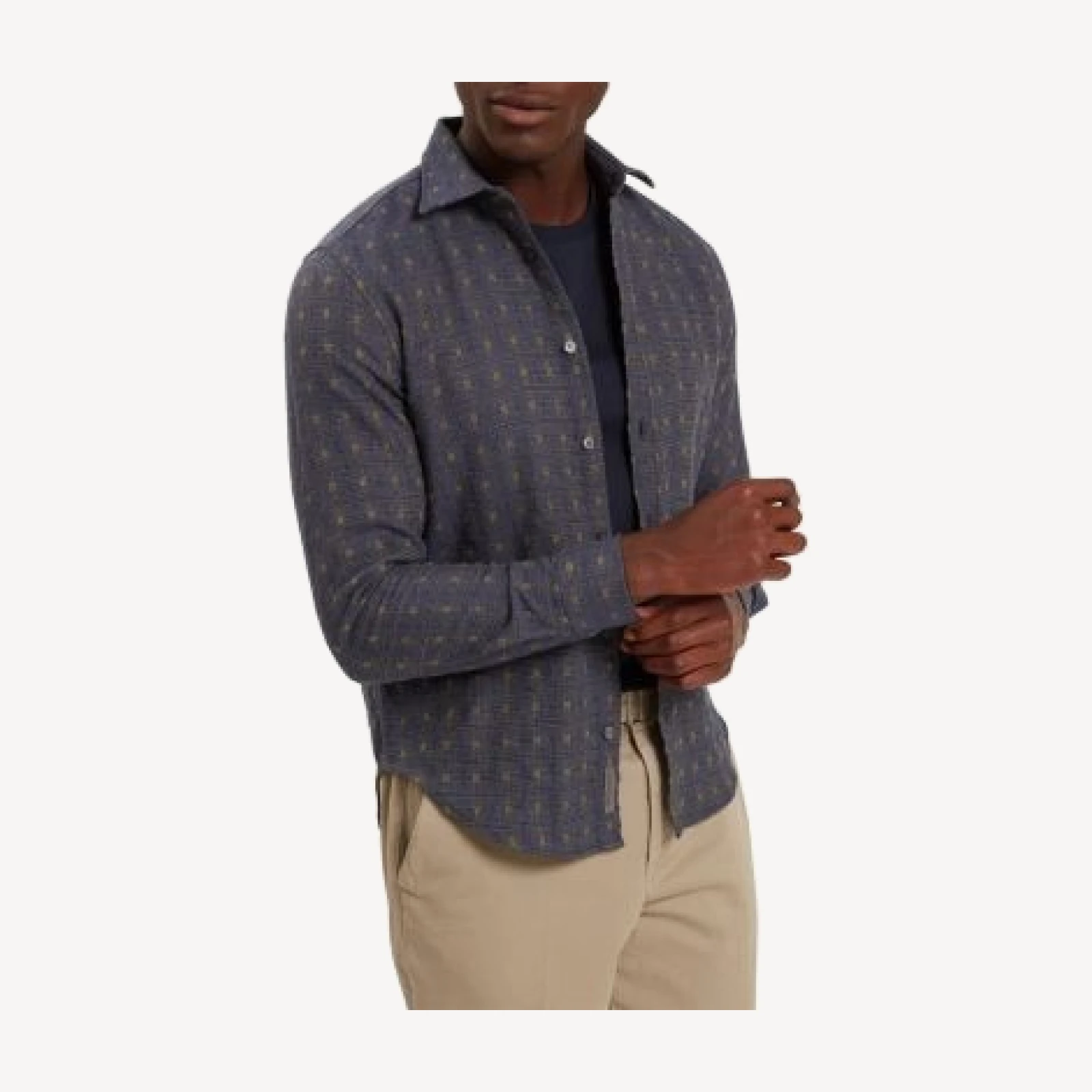 Ted Baker Vyser Regular Fit Jacquard Check Shirt