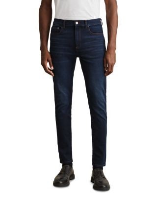 Reiss Bleaker Skinny Fit Jeans in Washed Dark Indigo