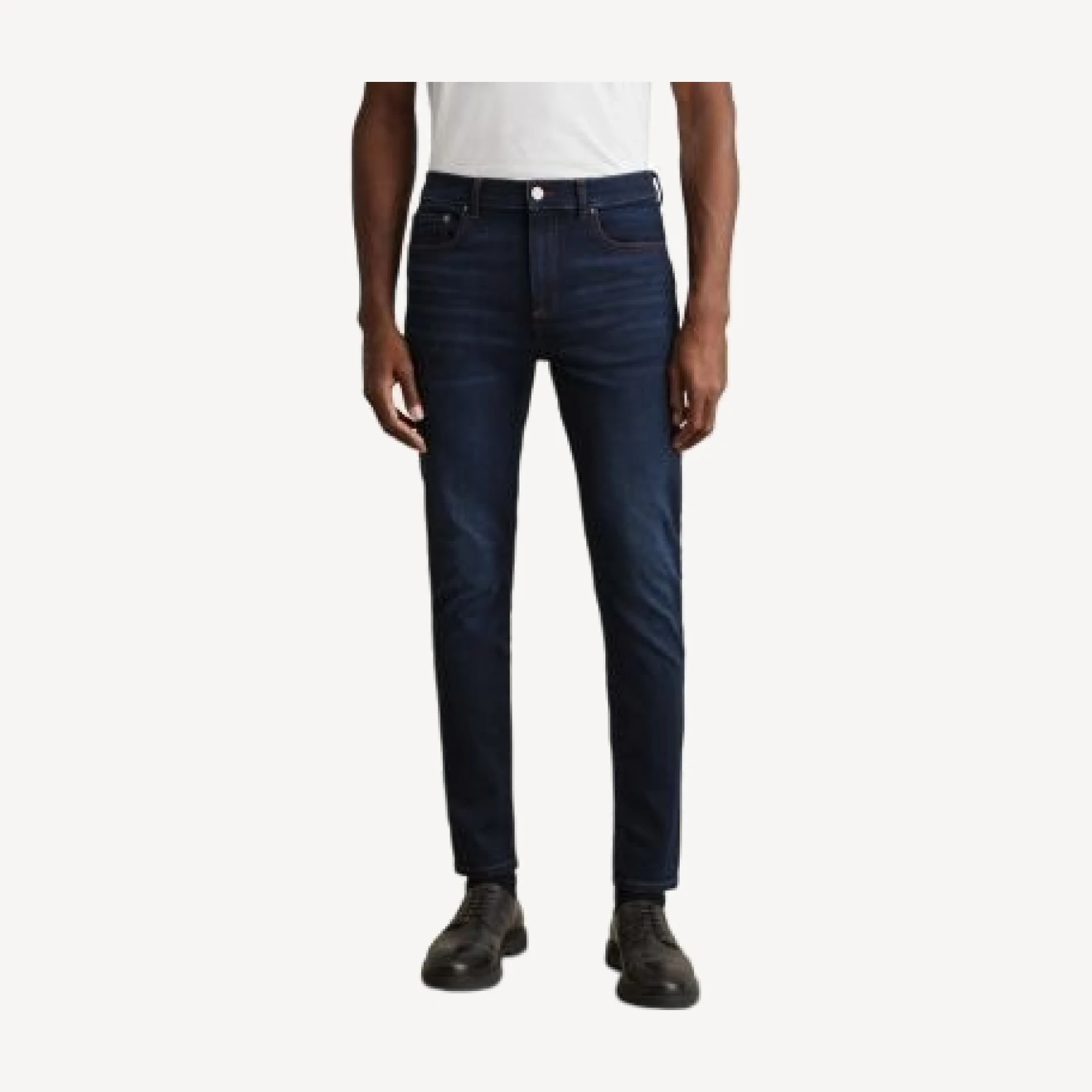 Reiss Bleaker Skinny Fit Jeans in Washed Dark Indigo