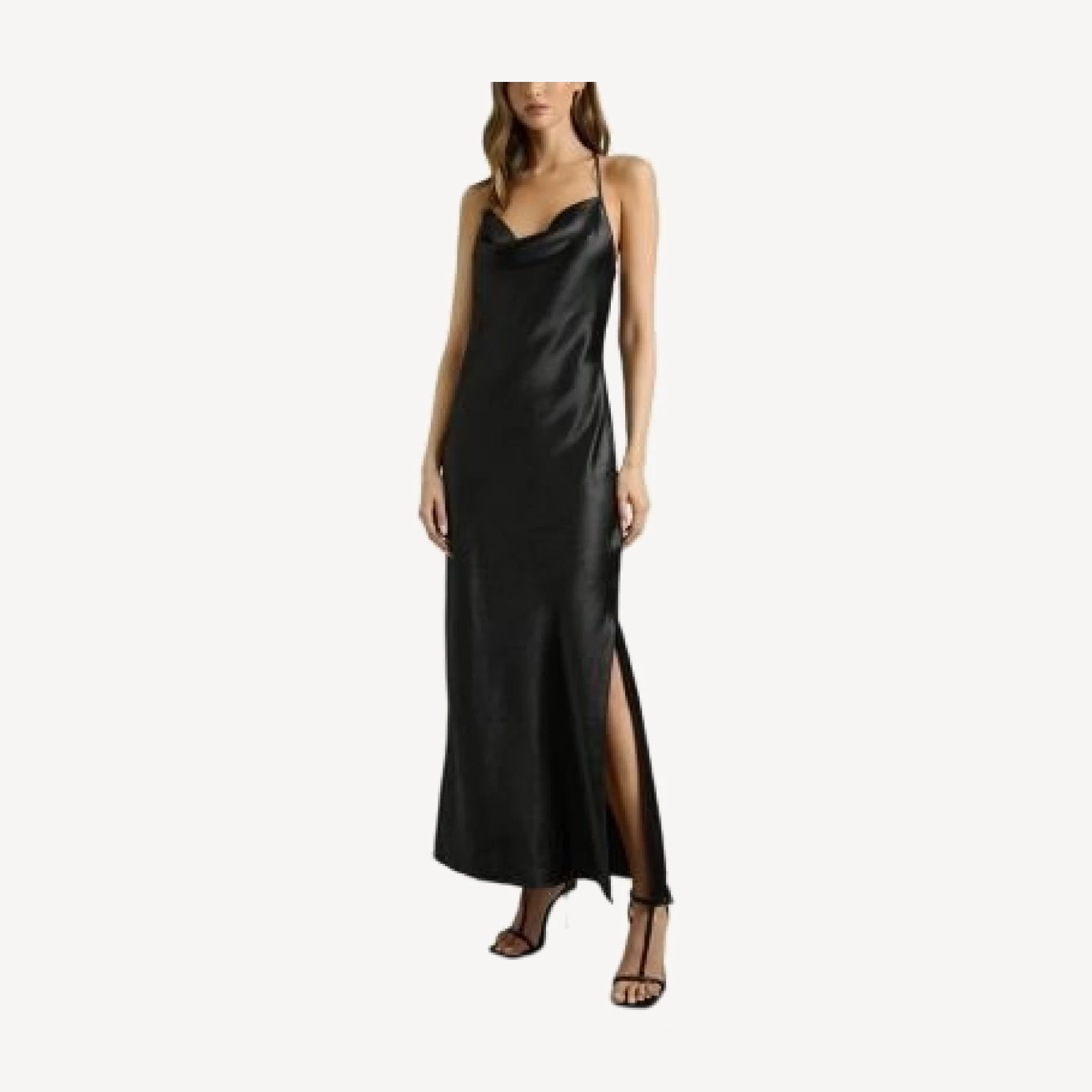 Reiss Hammered Satin Slip Dress