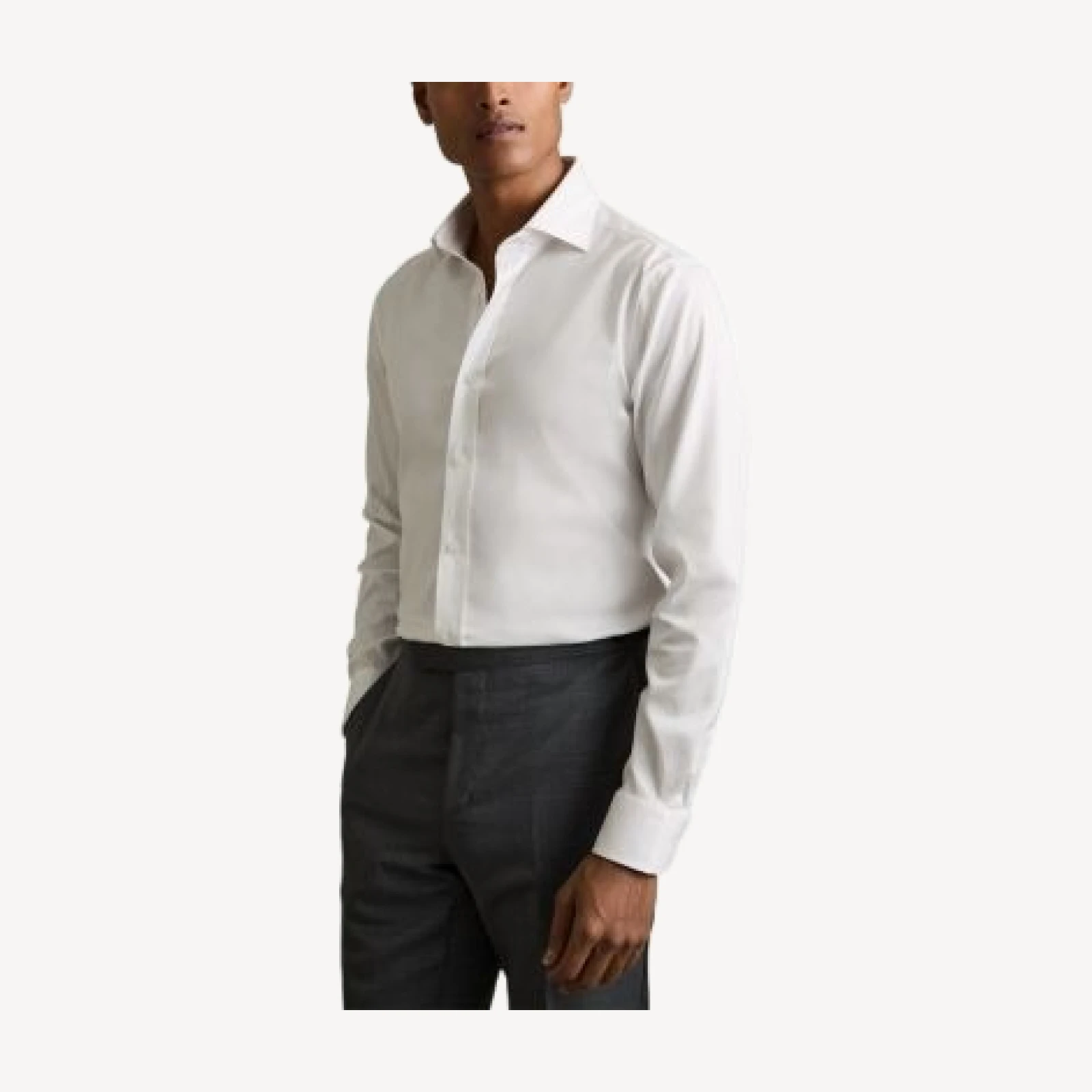 Reiss Bishopsgate Regular Fit Stretch Cotton Shirt