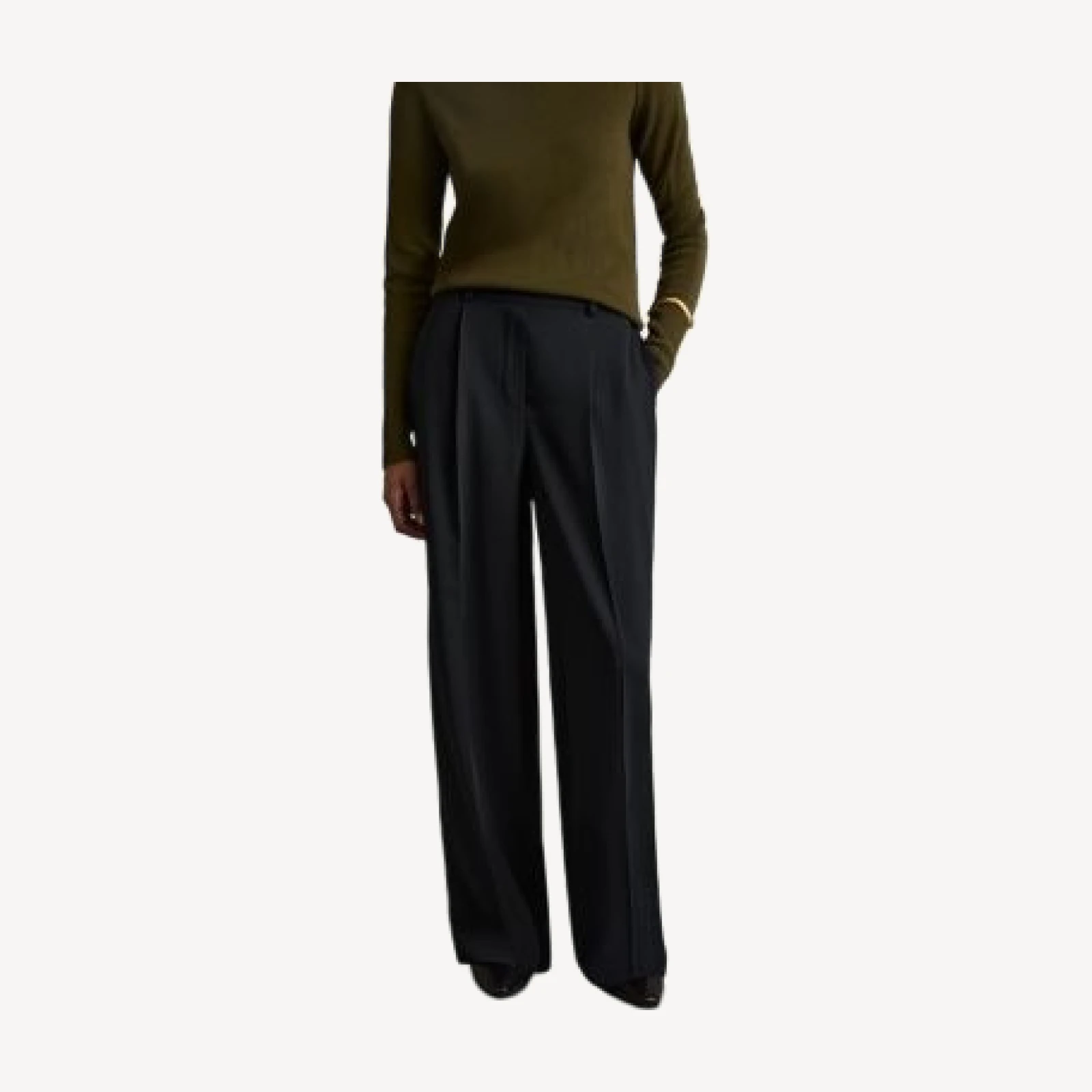 Reiss Eden Wide Leg Trousers