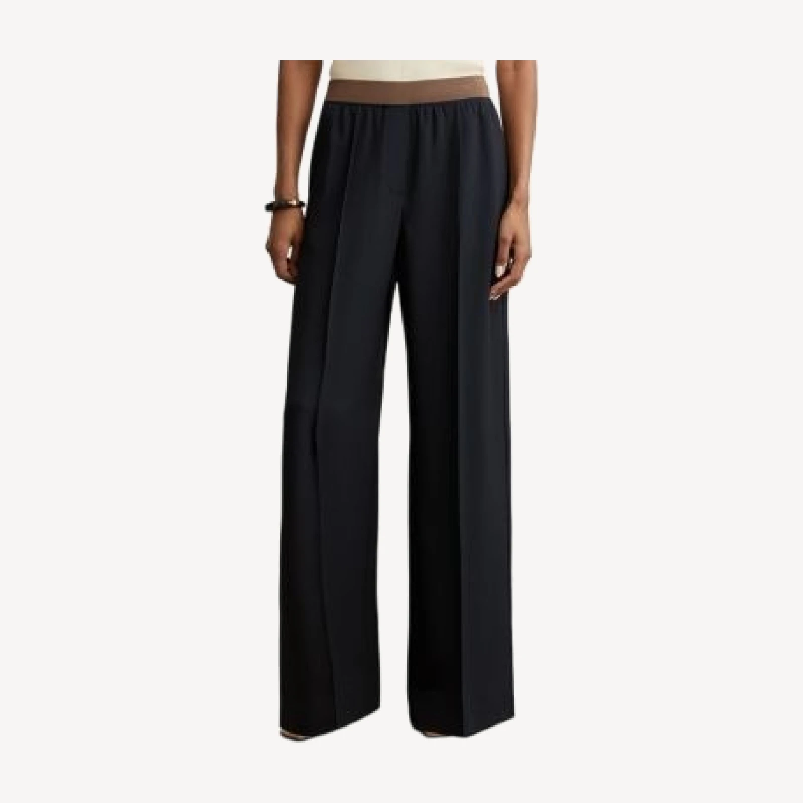Reiss Petite Mid Rise Wide Leg Pants