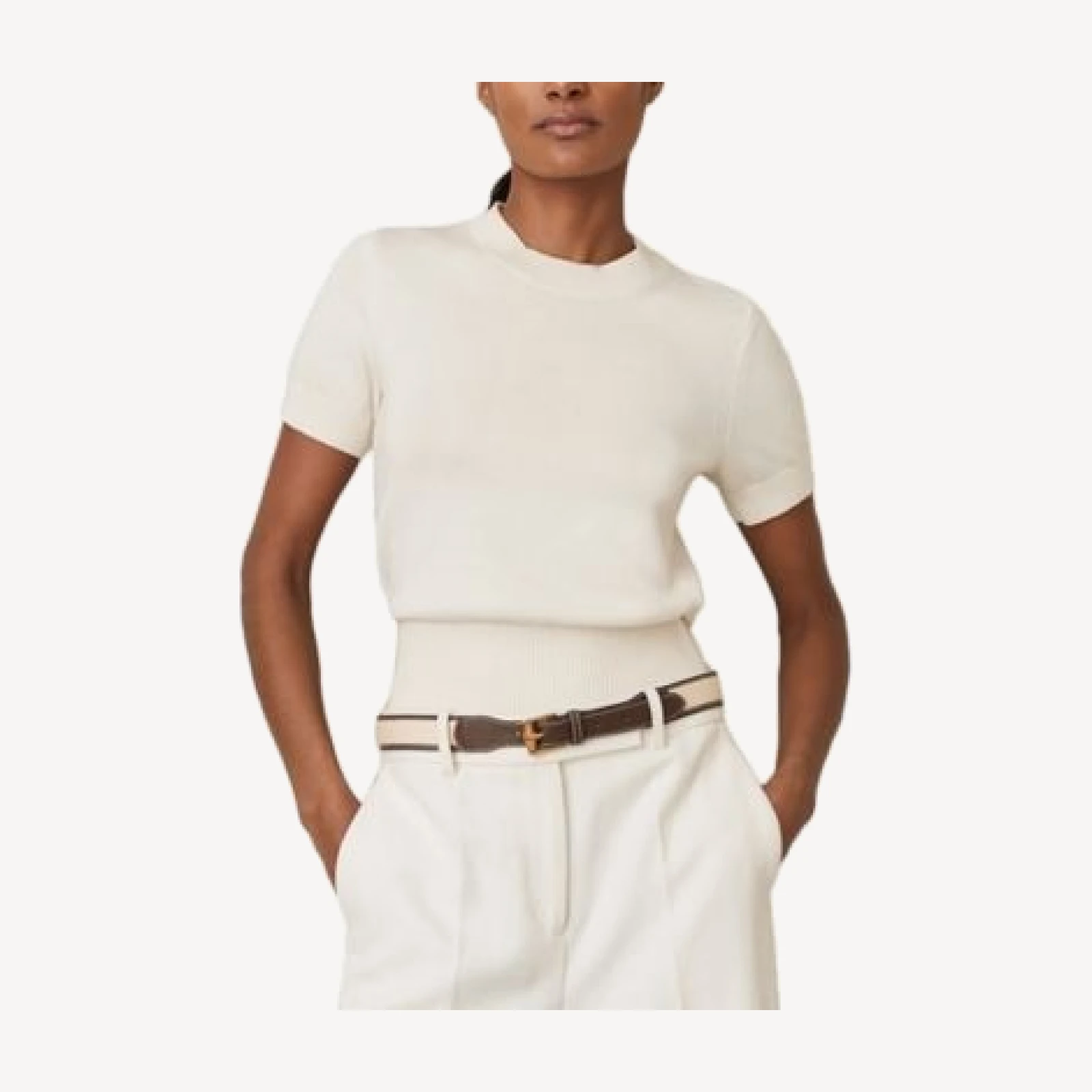 Reiss Anita Knit Crewneck Top