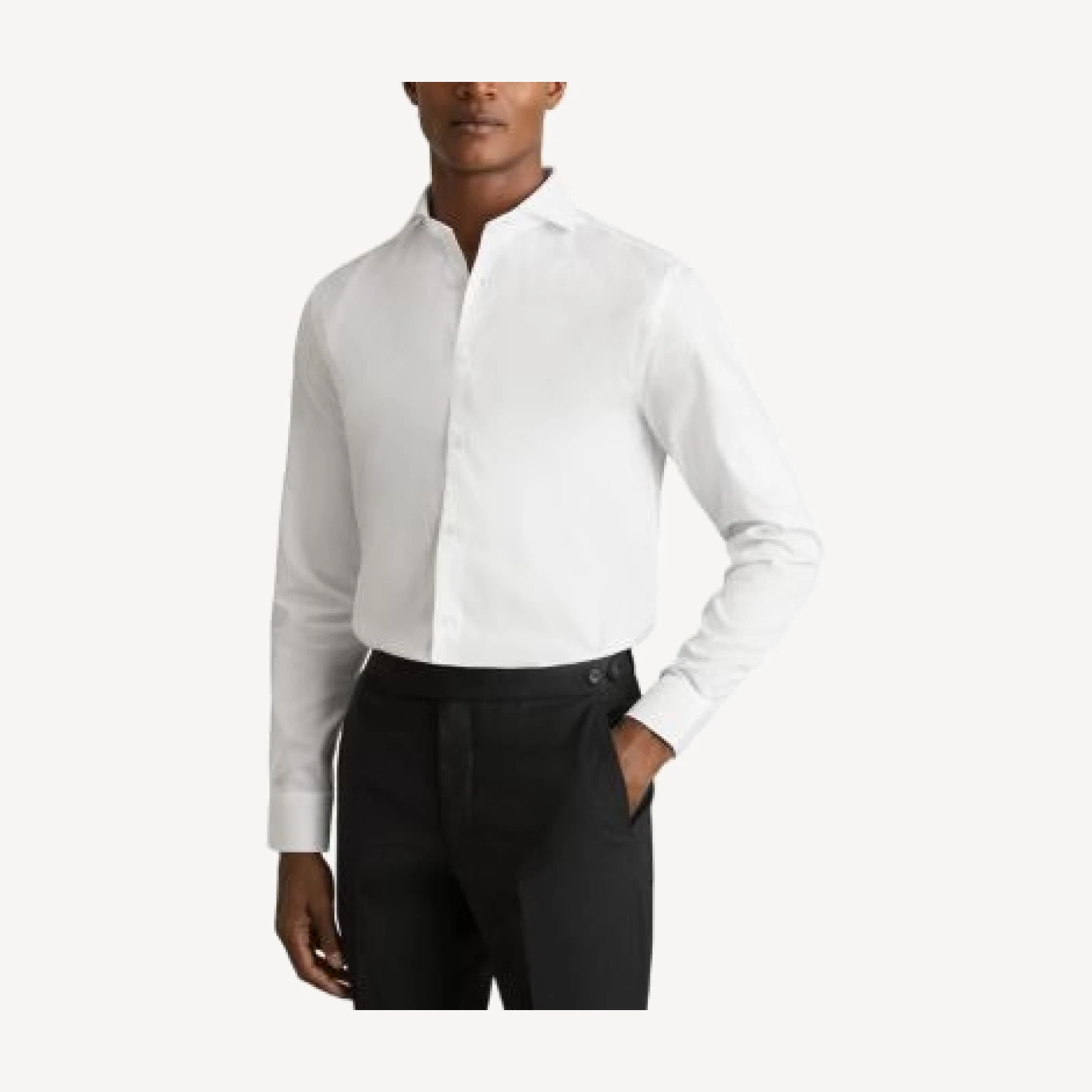 Reiss Storm Cotton Twill Button Shirt
