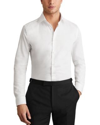 Reiss Remote Regular Fit Satin Cotton Shirt