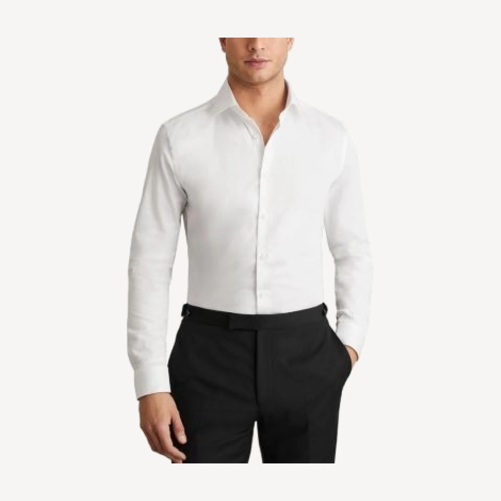 Reiss Remote Regular Fit Satin Cotton Shirt