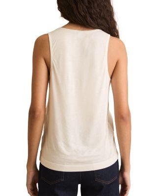 Reiss Ruby Mixed Media Tank Top