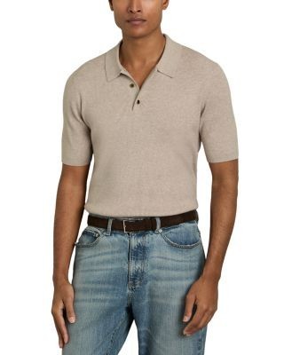 Reiss Berch Slim Rib Knit Polo Shirt