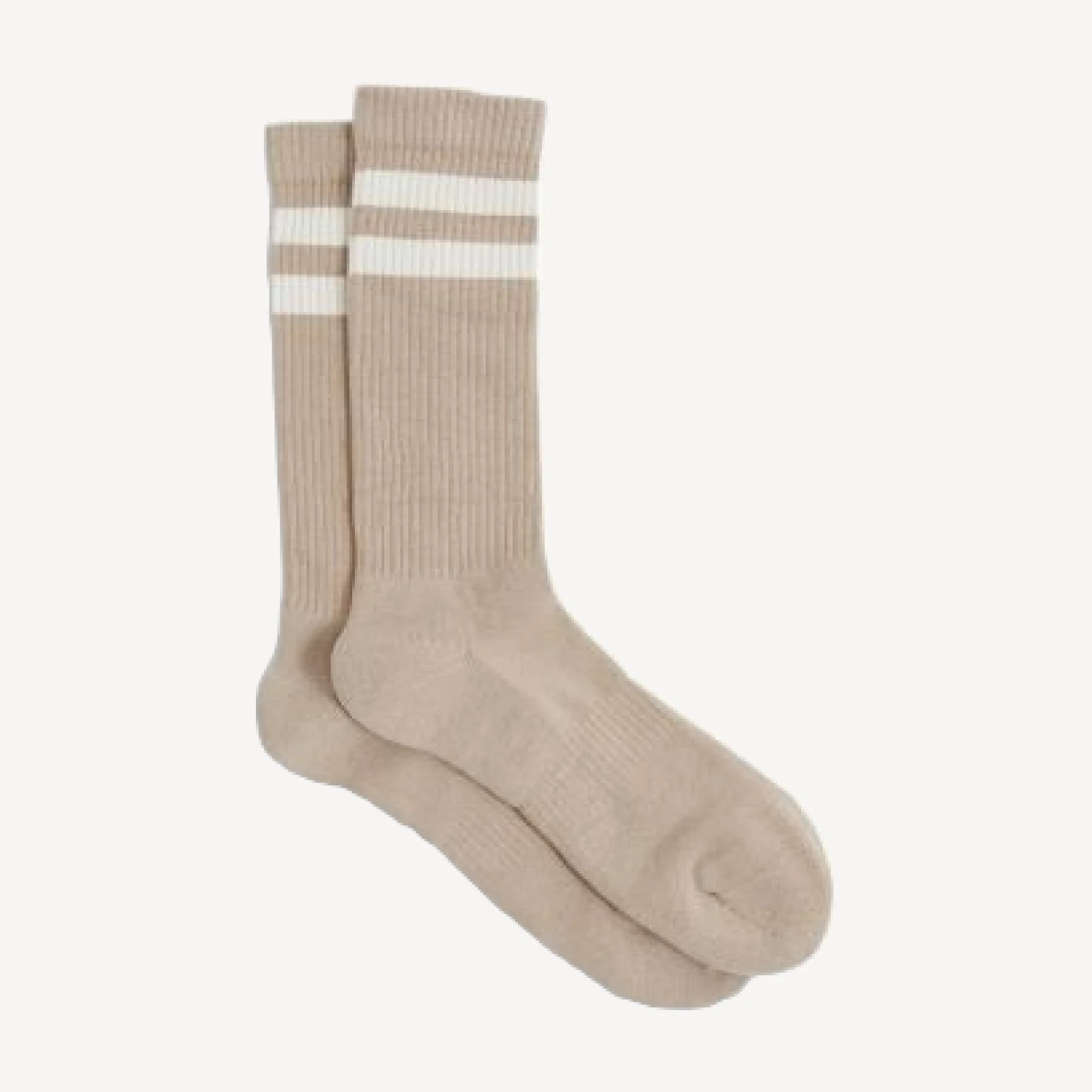 Reiss Henman Cotton Blend Rib Stripe Crew Socks