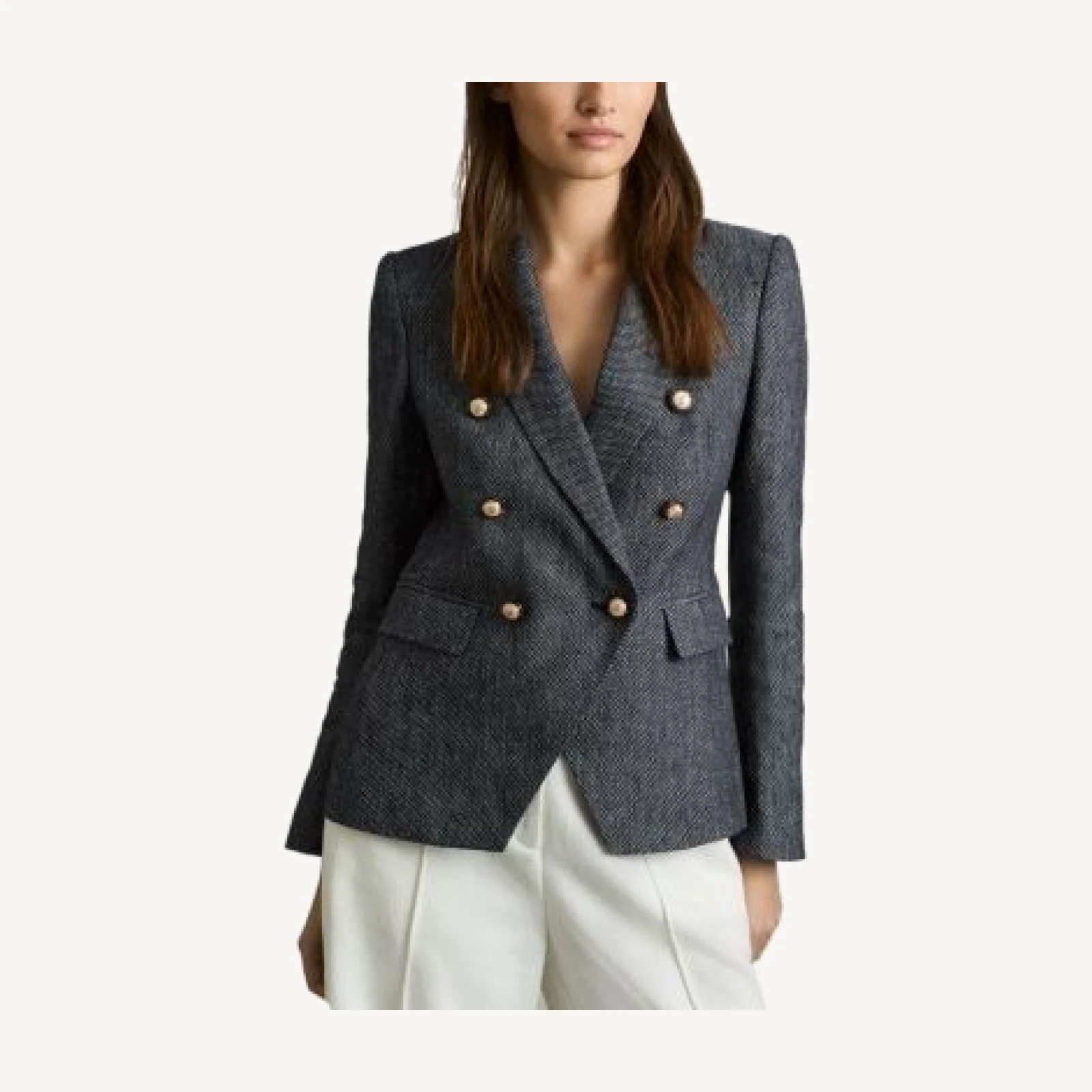 Reiss Petites Double Breasted Blazer