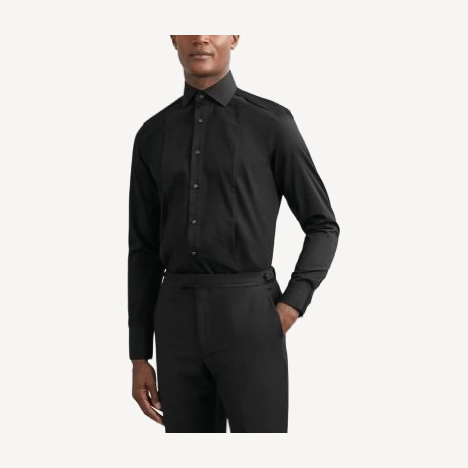 Reiss Cotton Slim Fit Long Sleeve Dinner Shirt