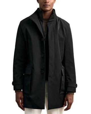 Reiss Hybrid Overcoat with Removable Interior