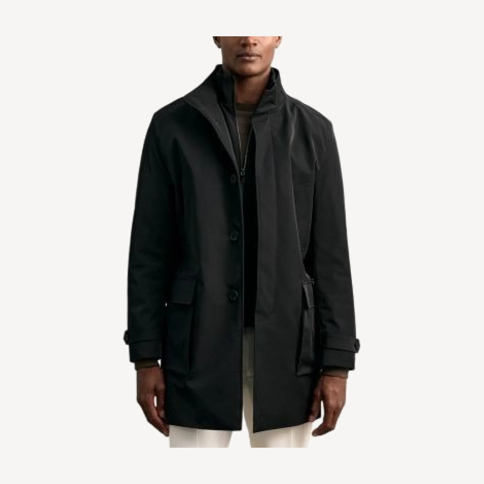 Reiss Hybrid Overcoat with Removable Interior