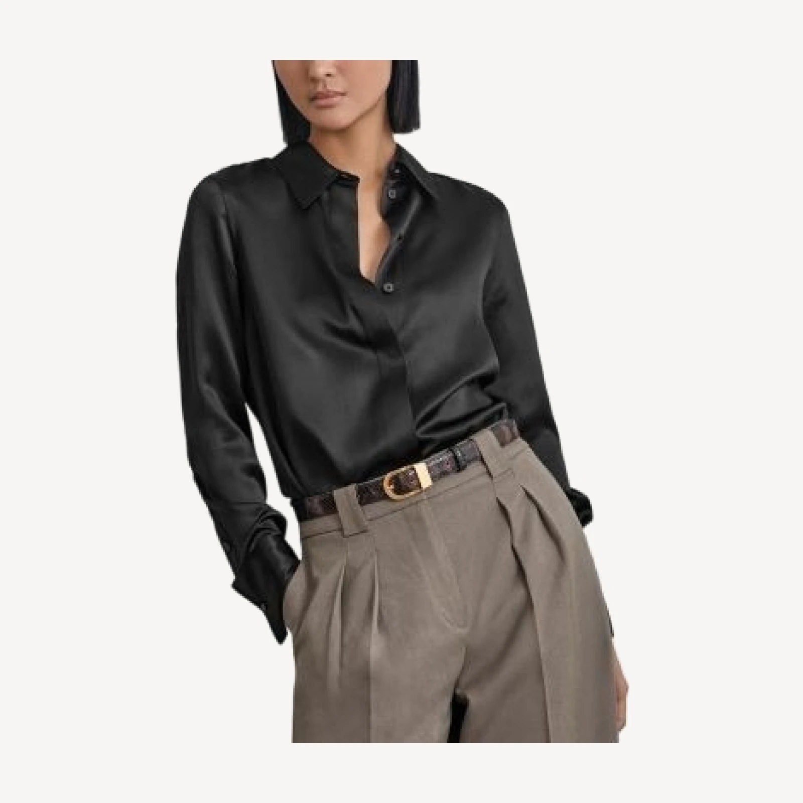 Reiss Ameria Silk Satin Shirt